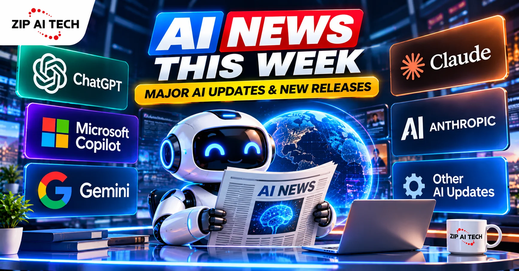 AI news this week featuring major updates from ChatGPT, Gemini, Claude, and Microsoft Copilot